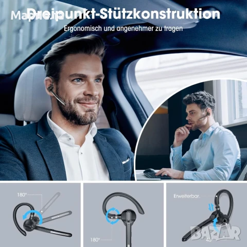 Bluetooth Handsfree / Безжична слушалка с микрофон, снимка 2 - Bluetooth слушалки - 50549704