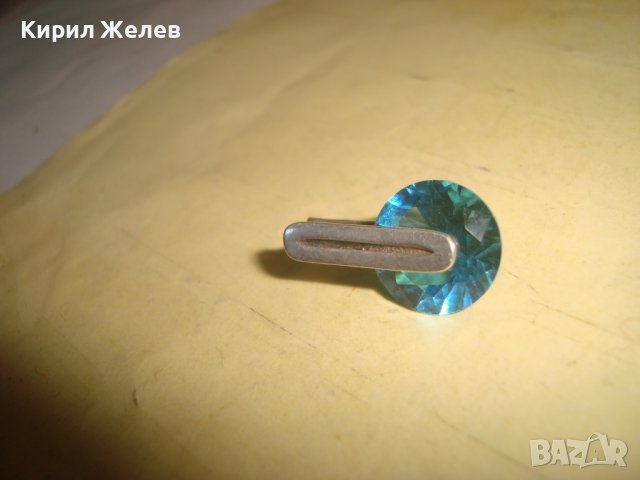 СКЪПОЦЕННА СРЕБЪРНА АРТ ОБЕЦА СРЕБРО 925 с ГОЛЯМ ФАСЕТИРАН ЛАБОРАТОРЕН ВИСОКОКАЧЕСТВЕН САПФИР 27195, снимка 12 - Обеци - 36867036