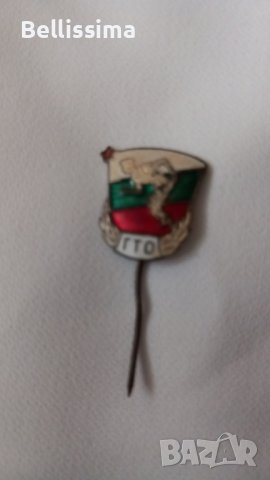 Старинна значка ГТО, снимка 2 - Антикварни и старинни предмети - 38657586