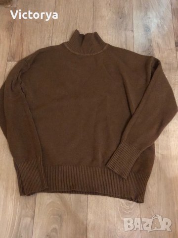 Кафяв пуловер , снимка 1 - Блузи с дълъг ръкав и пуловери - 43453981