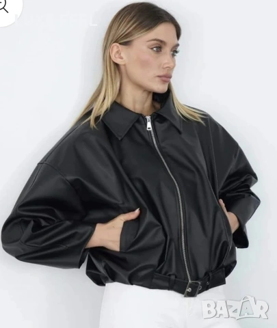 💎Дамско Кожено Яке , снимка 4 - Якета - 53566360
