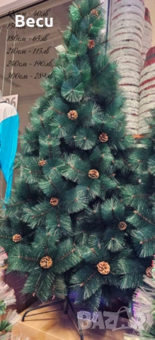 Елхи,зелени.бели,с шишарки, снимка 4 - Декорация за дома - 52394518