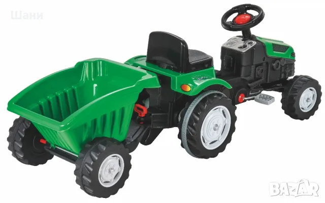 Трактор Active с ремарке 07316 зелен

, снимка 3 - Детски велосипеди, триколки и коли - 50030308