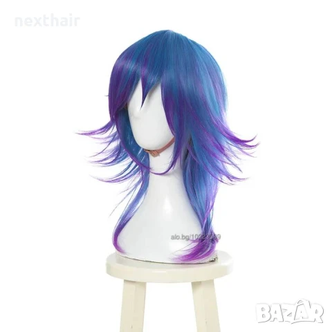 Аниме косплей LOL Neeko Cosplay перука микс от цветове, снимка 3 - Аксесоари за коса - 50453870