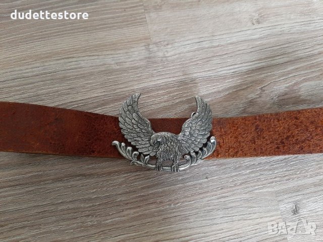 River Island кожен колан кафяв, снимка 1