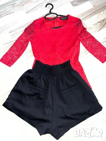 Къси панталонки с риза, снимка 2 - Комплекти - 36890120