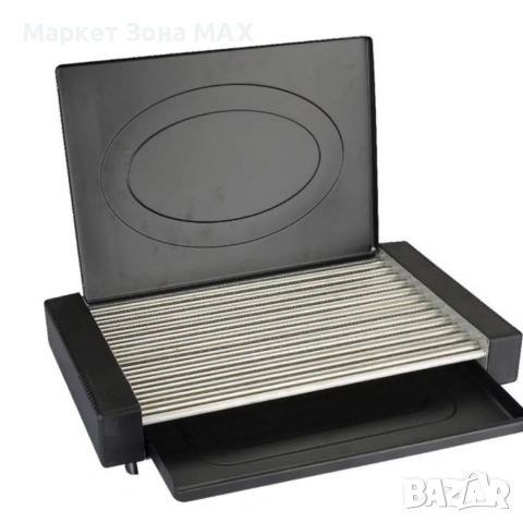 Електрическа скара с незалепващо покритие 1800W мощност за бързо, чисто и равномерно готвене, снимка 3 - Скари - 53052330