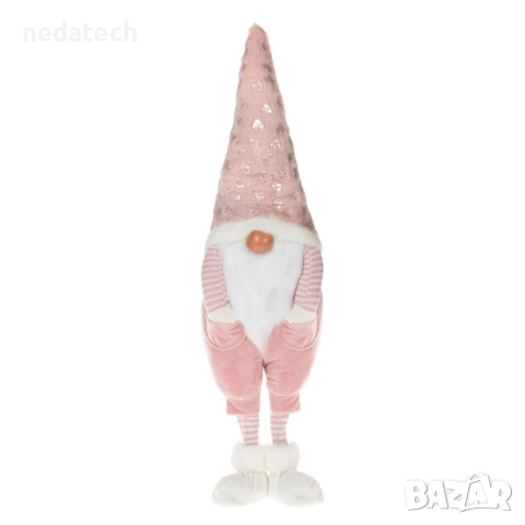 Гном с ръце в джобовете, 70 см, розов