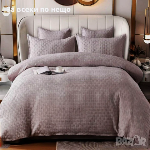 Луксозен комплект с драперия от 100% памук - Налични Различни Цветове  Код P362, снимка 6 - Спално бельо - 49817284