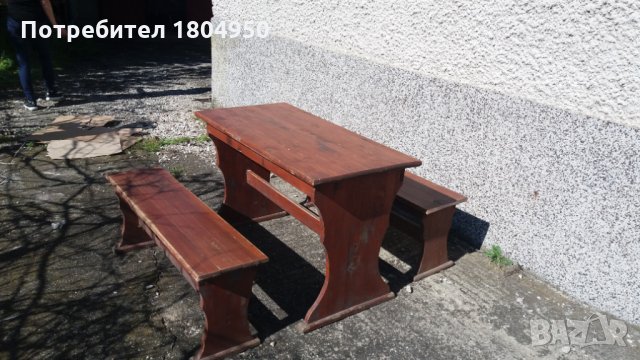 Маси+пейки, снимка 5 - Градински мебели, декорация  - 28602278