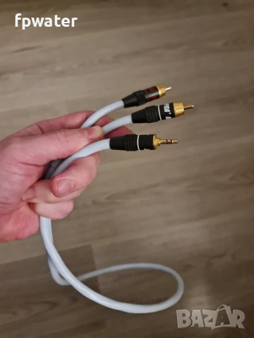 SUPRA BiLine MK2 RCA – 3,5 mm. jack stereo audio cable, снимка 2 - Други - 50750605