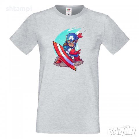 Мъжка тениска Marvel Captain America Игра,Изненада,Подарък,Геймър,, снимка 1 - Тениски - 36790439