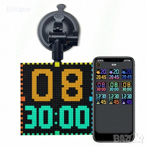 Интелигентен LED екран 32×32 за заден прозорец на автомобил – Модел Pixel RGB с Bluetooth управление, снимка 7 - Друга електроника - 53122483