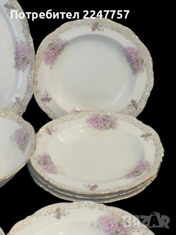 Сервиз за хранене за 6 души порцелан , снимка 14 - Антикварни и старинни предмети - 52117431