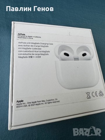 Оригинални Слушалки Apple AirPods 3 Gen , А2564, снимка 17 - Bluetooth слушалки - 43898936
