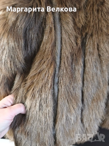 Дамско кафяво палто, снимка 2 - Палта, манта - 53086339