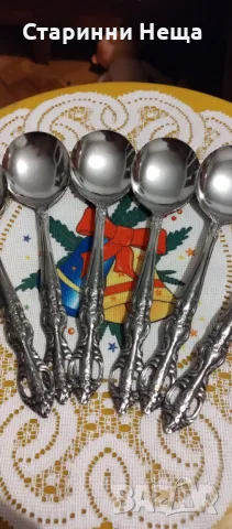 Ретро  Винтидж Неупотребявани стари немски прибори старинни немски прибори хранене лъжици  , снимка 2 - Антикварни и старинни предмети - 48370362