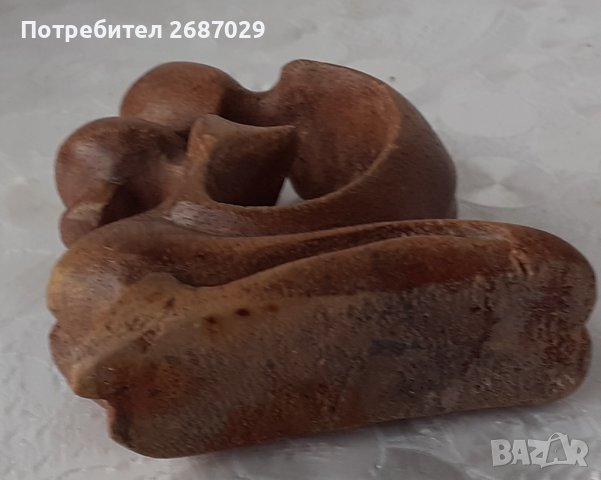 любов целувка дървена фигура статуетка дърворезба, снимка 6 - Статуетки - 37053453
