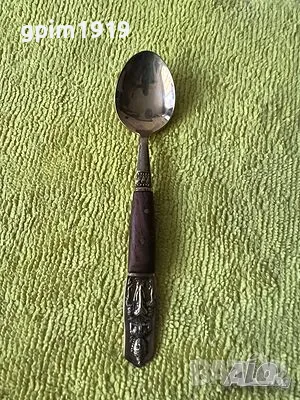 Комплект бронзови 6 чаени лъжички Demitasse тайландски с Буда от средата на века, снимка 3 - Антикварни и старинни предмети - 47674261