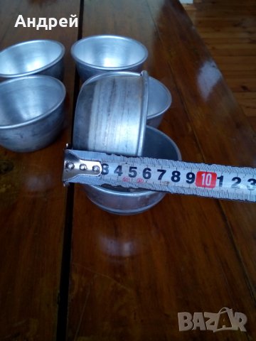 Стари алуминиеви купи за крем карамел #2, снимка 5 - Антикварни и старинни предмети - 27399282