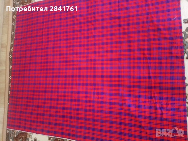 Памучен кариран плат червено и синьо, снимка 4 - Други - 40543104