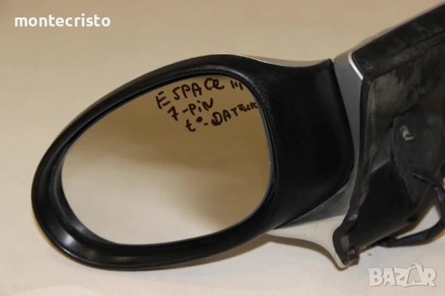 Ляво огледало Renault Espace III (1996-2002г.) 7 пина температурен датчик електрическо, снимка 2 - Части - 51038597