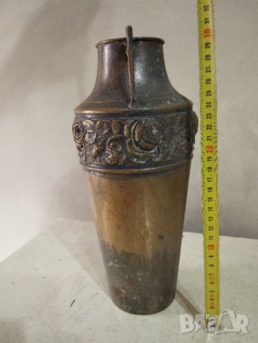 месингова ваза арт деко, снимка 3 - Антикварни и старинни предмети - 42969352