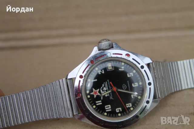 СССР мъжки ръчен часовник ''Восток'' командирски, снимка 7 - Мъжки - 49651879