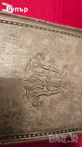 стара посребрена и позлатена табакера, снимка 5 - Други ценни предмети - 52326079