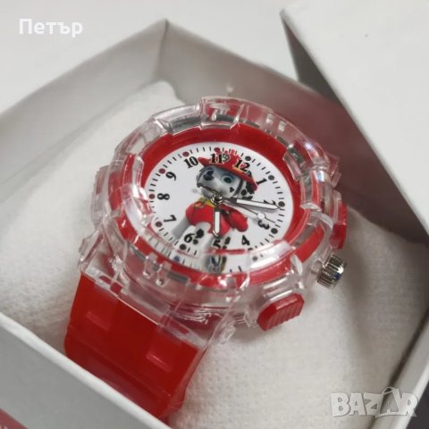 Детски светещ часовник Пес Патрул, Чейс, Скай, Маршал, Ръбъл,Paw Patrol, снимка 3 - Други - 39795596
