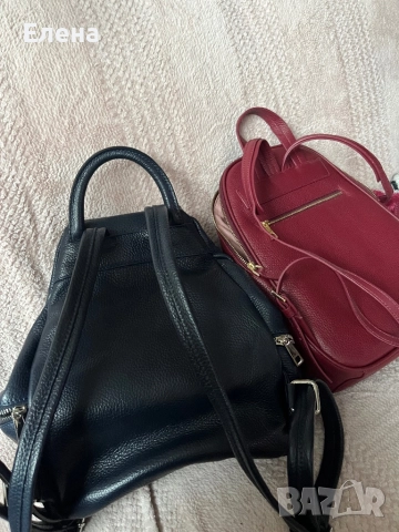 Две кожени раници, снимка 3 - Раници - 52451675