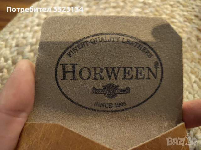 Мъжки луксозен бизнес портфейл от естествена кожа Horween, снимка 7 - Портфейли, портмонета - 52829230