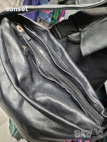 с ТРИ ПРЕГРАДИ,  естествена кожа,тип торба черна чанта, снимка 13 - Чанти - 43397557