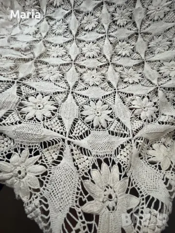 Плетено покривало за спалня,плетено е ръчно, снимка 3 - Други стоки за дома - 47964757