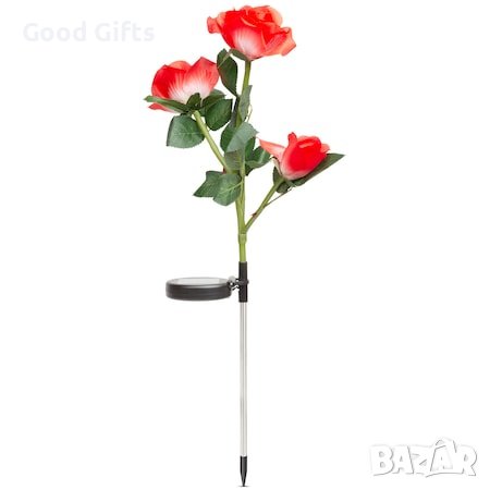 1 + 1 ОФЕРТА Градинска соларна лампа Роза, снимка 3 - Соларни лампи - 40838482