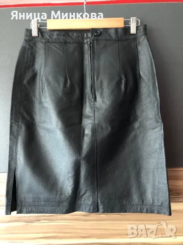 Дамска пола от естествена кожа, снимка 3 - Поли - 48797125