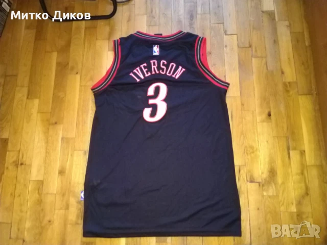 Alan Iverson # 3 Nba Philadelphia 76ers баскетболна тениска размер Л, снимка 9 - Баскетбол - 51061504