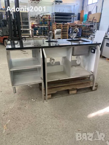 Двойна мивка с гранитен плот и безконтактна батерия, снимка 5 - Обзавеждане на кухня - 47703674