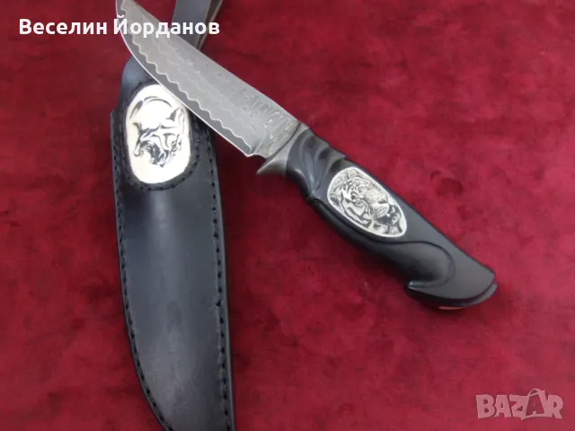 Ръчно изработени дамаскови авторски ножове, снимка 15 - Ножове - 49143393