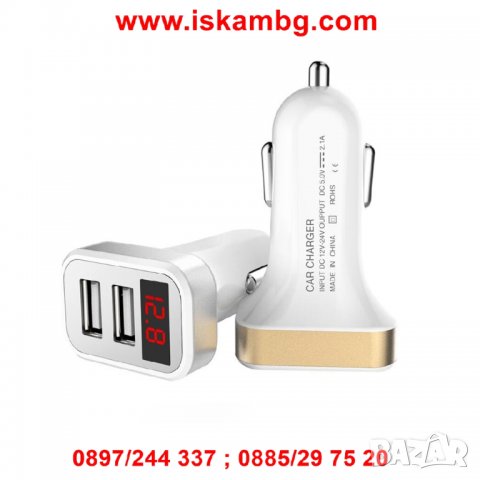 4в1 дигитален термометър, волтметър, амперметър и USB зарядно 3.1А код 1980, снимка 2 - Аксесоари и консумативи - 26901519