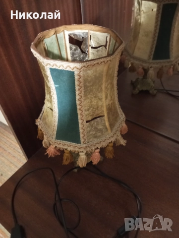 Старинна нощна лампа, снимка 2 - Антикварни и старинни предмети - 52795026