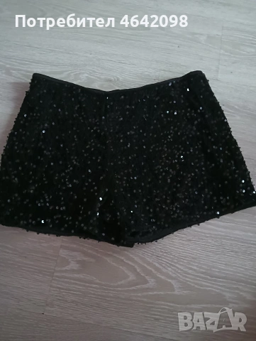 Нови къси панталони с пайети , снимка 2 - Къси панталони и бермуди - 53568356
