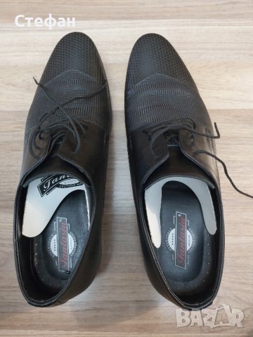 Италиански официални мъжки обувки от естествена кожа, снимка 6 - Официални обувки - 43636011