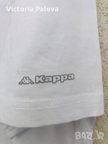 Снежнобяла памучна тениска KAPPA, снимка 5 - Тениски - 28694247