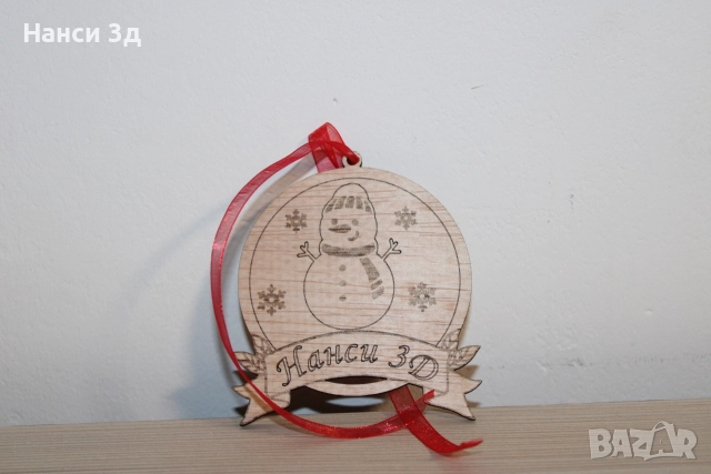 Дървени коледни декори и украси, снимка 2 - Коледни подаръци - 52820501