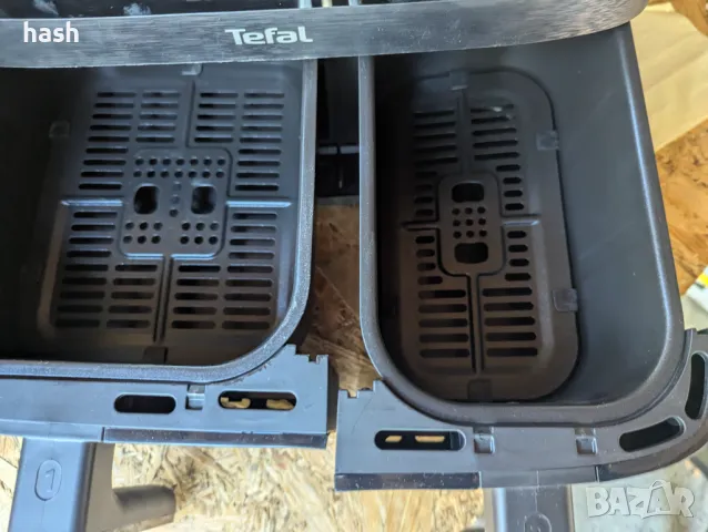 Двузонов фритюрник с горещ въздух Tefal Dual Easy Fry EY9018 8.3L, снимка 4 - Фритюрници - 48159031