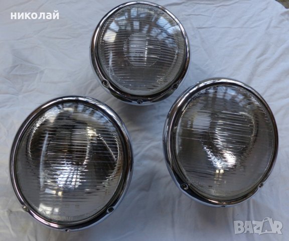 Части за ретро автомобил Фолксваген 1200 модел 1962 година употребявани фарове HELLA, огледало, снимка 1