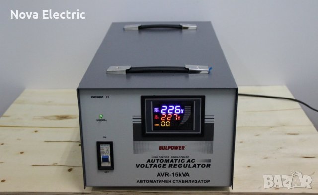 Автоматичен Стабилизатор На Ток 15KW BULPOWER С LED ДИСПЛЕЙ, снимка 2 - Генератори - 39401991