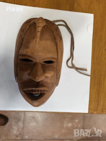 Ръчно изработени маски от дърво за стена, снимка 5 - Други - 53105583