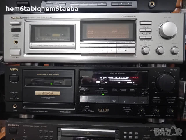 Aiwa AD F 910 Ultra Hi-Fi cassette deck , remote control